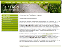 Tablet Screenshot of fairfieldgardenbygones.com